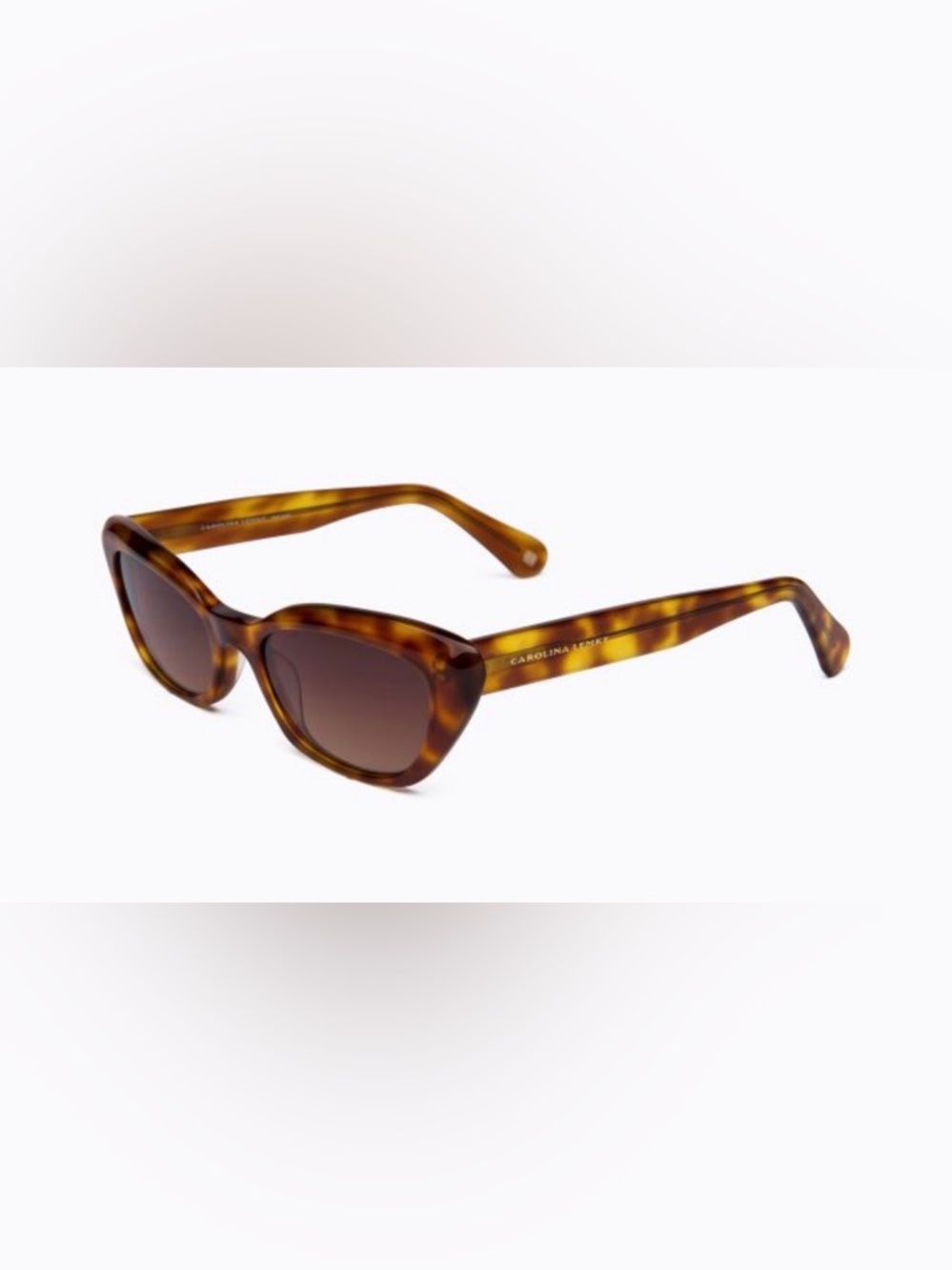 Carolina Lemke Brandy Tortoiseshell Cat Eye Sunglasses